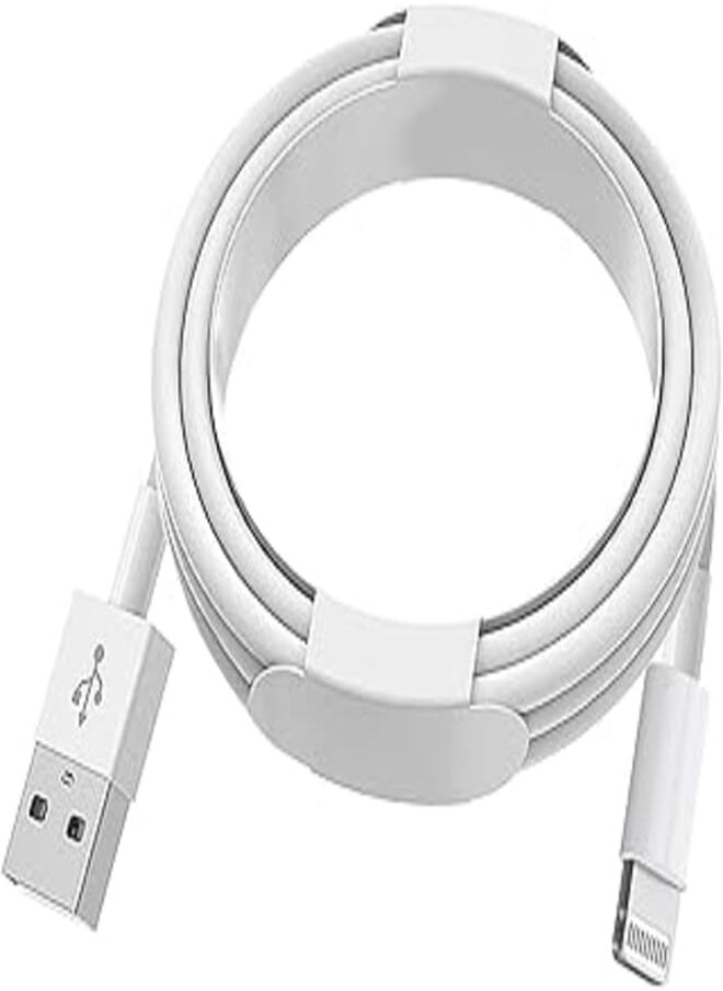Generic - Ellies Apple MFi Certified iPhone Charger Cord 3ft Lightning Cable Fast Charging High Speed Data Sync USB Cable Compatible with iPhone 13/12/11 Pro Max/XS MAX/XR/XS/X/8/7/Plus/6S iPad AirPods, white - Image 1