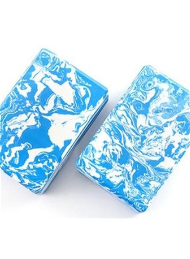 HOMESTAR Unique Yoga Block, 2 Pcs Supportive EVA Foam, Soft and Non-Slip Surface Foam for Yoga, Pilates, Meditation, Blue - Image 5