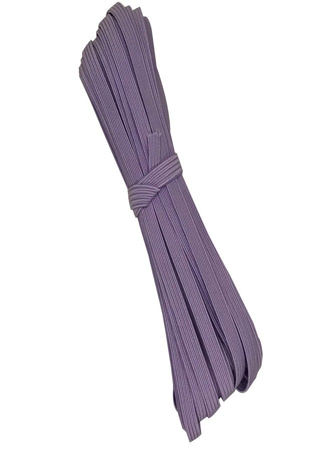 بوتيك إيميلي شريط مطاطي رفيع مضفر من بوتيك إميلي، مقاس 1/4 بوصة، بطول 10 ياردات، مناسب لأقنعة الوجه أو عصابات الرأس أو ربطات الشعر (لون الخزامى).