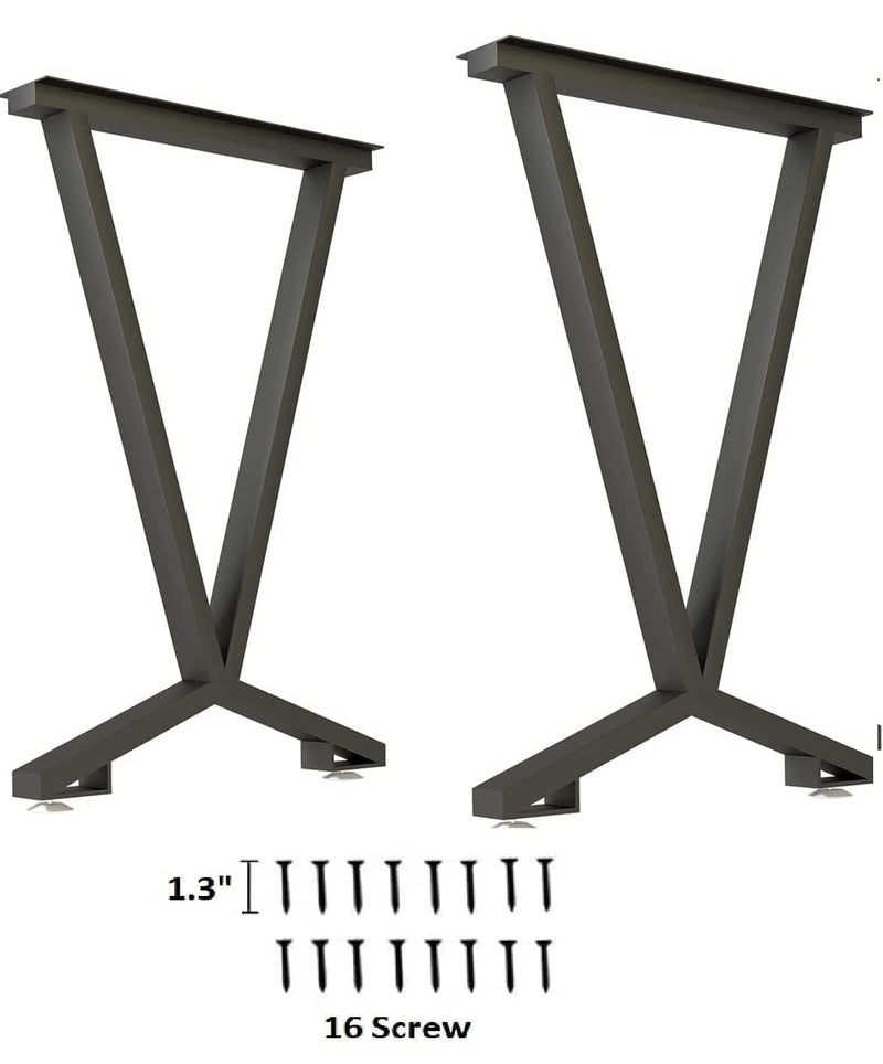 Reyox Reyox Furniture Metal Table Legs 28Height 177Wide Heavy Duty Desk Legs Furniture Legs for Dining Table Coffee Table Office Table Deskonly Legs  - Image 5