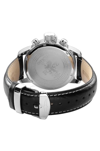 Invicta ساعة كواتز للرجال من إنفيكتا I-Force لليد اليسرى مع حزام جلد، أسود (الموديل: 2770) - Image 4