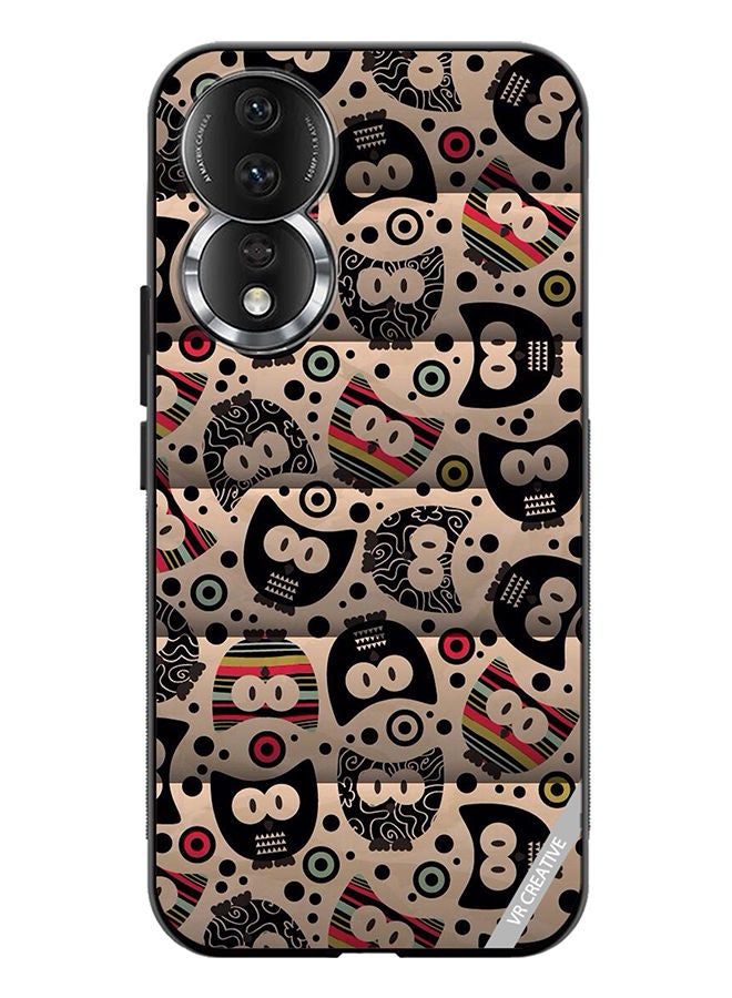 VR CREATIVE Protective Case Cover For Honor 80 Cartoon Owl Design Multicolour - Image 1