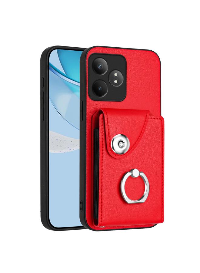 اس-توب جراب لهاتف Realme GT Neo6 / GT 6T 5G جراب هاتف مزود بحلقة وحقيبة بطاقات - Image 1