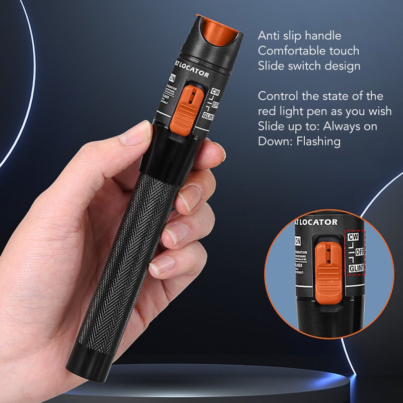 Red Light Pen High Power Laser Output Accurate Location Portable Fiber Optic Source Tester VFL - Image 4
