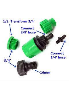 Generic 10m Small Size Garden Lawn Outdoors Irrigation Plastic Sprayer Nozzles Suits Spray Cooling Atomization Sprinkler Nozzle Tool Combination Suit with 4/7mm Tee and Connector  - Image 3