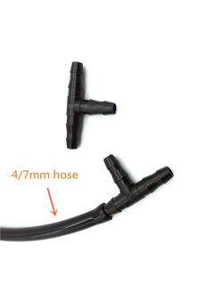 Generic 10m Small Size Garden Lawn Outdoors Irrigation Plastic Sprayer Nozzles Suits Spray Cooling Atomization Sprinkler Nozzle Tool Combination Suit with 4/7mm Tee and Connector  - Image 4