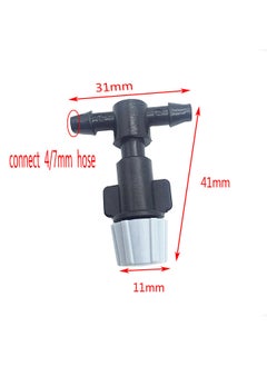 Generic 10m Small Size Garden Lawn Outdoors Irrigation Plastic Sprayer Nozzles Suits Spray Cooling Atomization Sprinkler Nozzle Tool Combination Suit with 4/7mm Tee and Connector  - Image 5