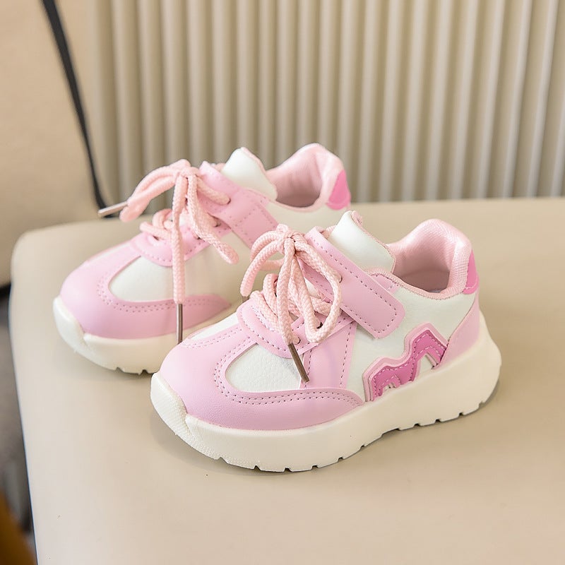 Mesh Sneakers Lightweight Flexible Sole Walking Shoes For Kids Indoor And Outdoor Activities - Image 1