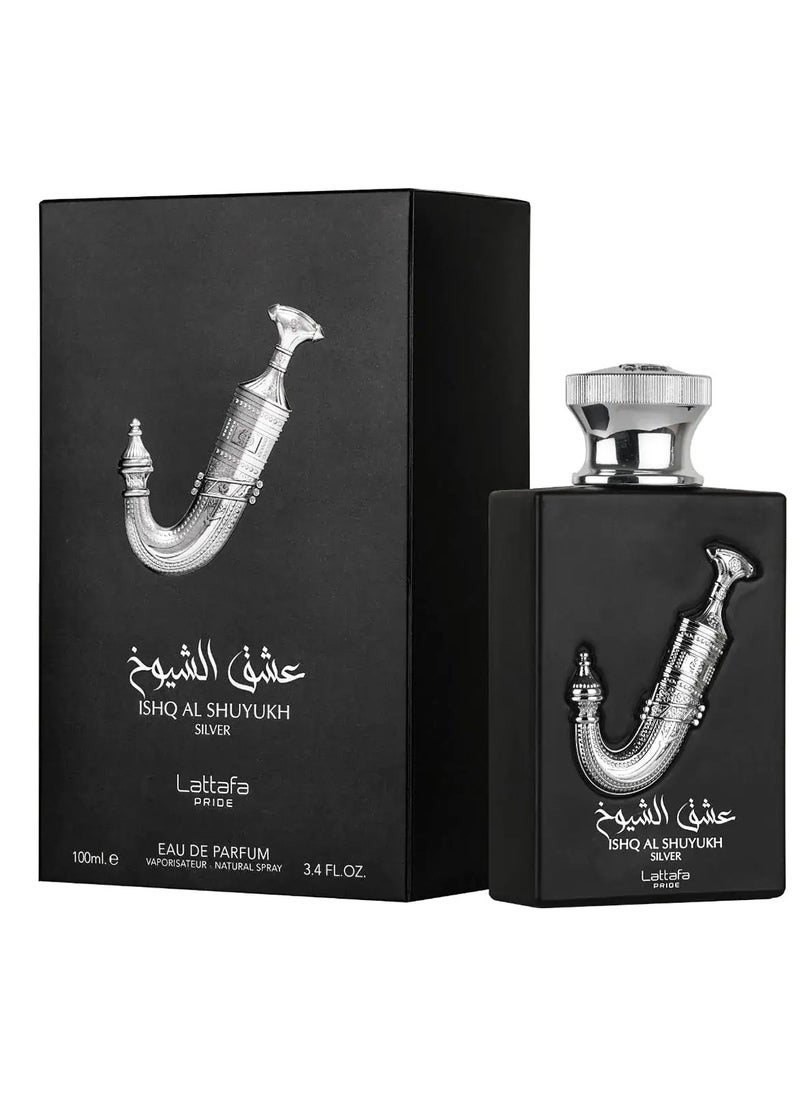 Lattafa Unisex Ishq Al Shuyukh Silver Fragrances 100ml - pzsku/ZEB1CAEA107D52C7CCF15Z/45/_/1712054355/08dfe985-479c-42b8-8895-6b6aaf415454