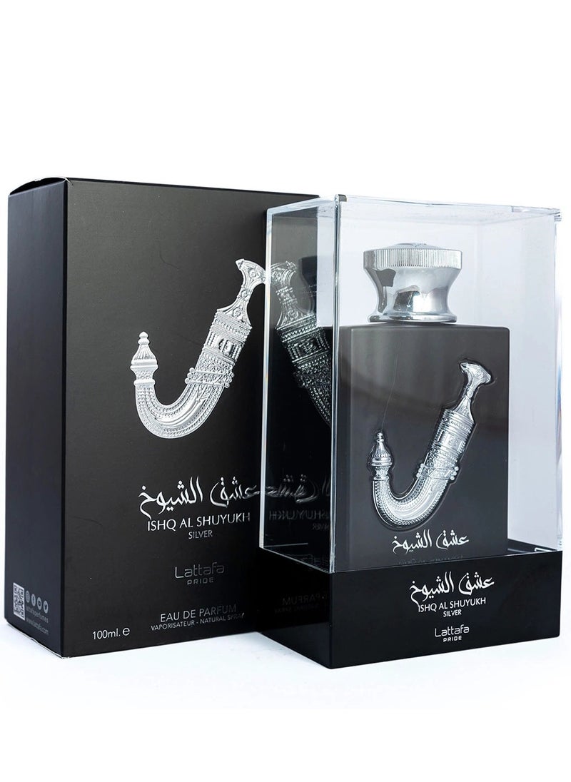 Lattafa Unisex Ishq Al Shuyukh Silver Fragrances 100ml - pzsku/ZEB1CAEA107D52C7CCF15Z/45/_/1712054355/8f4313f9-bcad-4297-95bf-e9c7397d89ba