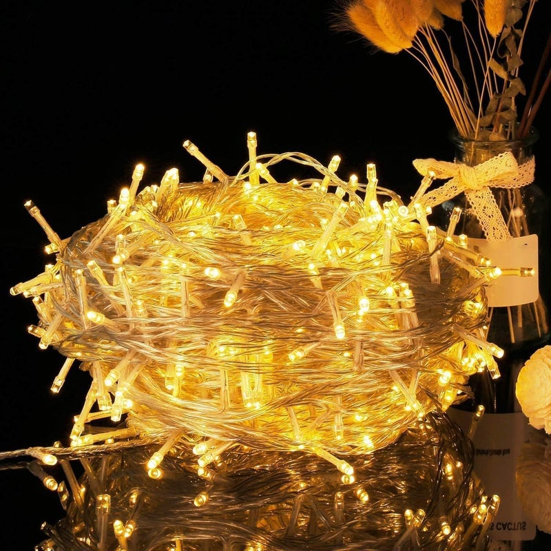Desidiya ® LED Rice Lights for Home Decoration Strip and Diwali Christmas Indoor Outdoor Decoration Wedding 20 Meters (Warm White). - Image 2
