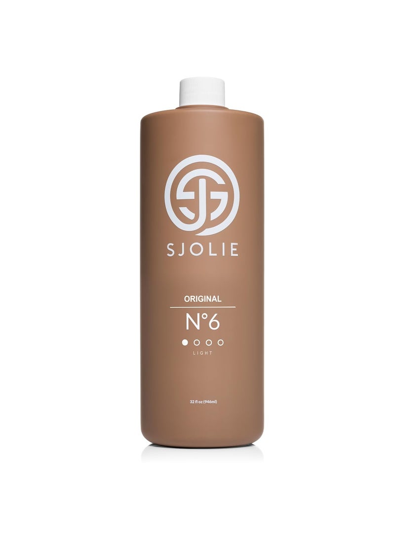 SJOLIE SUNLESS - SJOLIE Spray Tan Solution - No. 6 - Light Hydrating Tanning Solution | Sunless Tanner for an All Natural, Sun-Kissed Glow (32oz) - Image 1