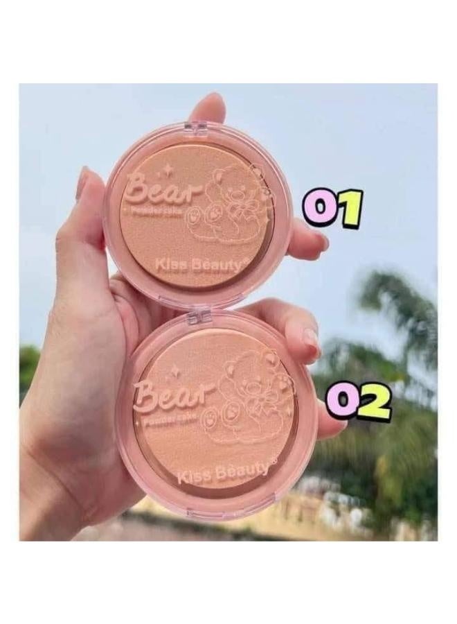Kiss Beauty KISS BEAUTY Soft & Delicate Compact Powder 2-Pack Set 01 & 02  - Image 5