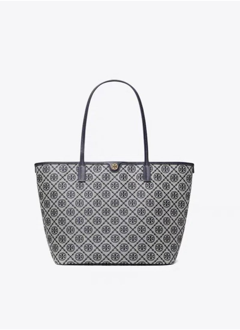 TB - Tory Burch T Monogram Classic Print Tote Bag Shopping Bag Shoulder Bag - Image 1