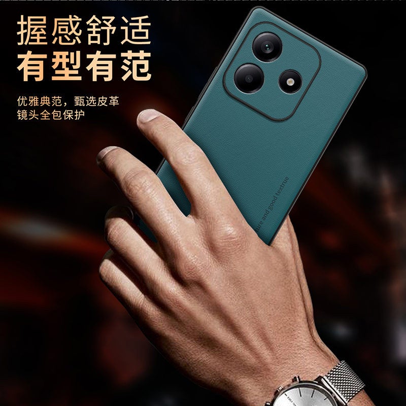 غطاء واقي بملمس باللون بنفسجي جلد لـ Redmi Note 14 Pro مع حماية من السقوط وتغطية كاملة مع مقاوم للصدمات مع مقاوم للخدش عملي للاستخدام المتكرر خفيف الحمل للسفر - Image 3