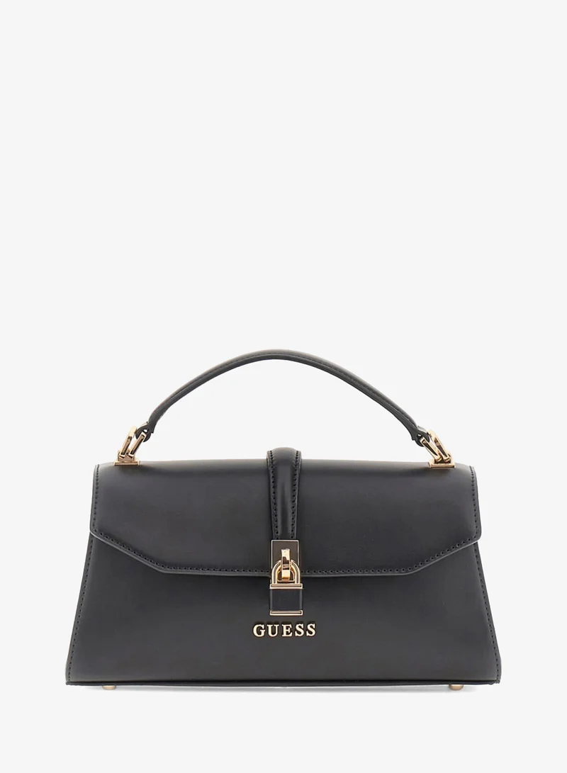 GUESS Queensland Top Handle Flap Shoulder Bag