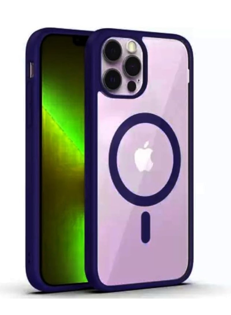 DIGI CORE iPhone 15 Pro Max Case Mag-Safe Case 6.7 inch Anti-Yellowing Military Drop Protection Shockproof Protective Phone Magnetic Case For iPhone 15 Pro Max Magsafe Case Purple