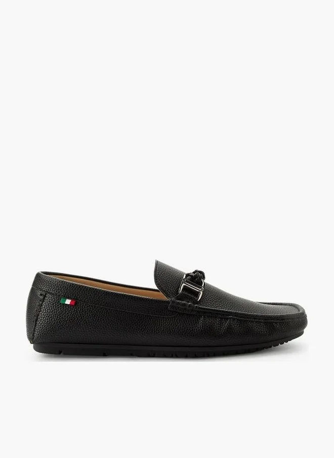 Renzo Ruganni Men Textured Lightweight Professional Loafers