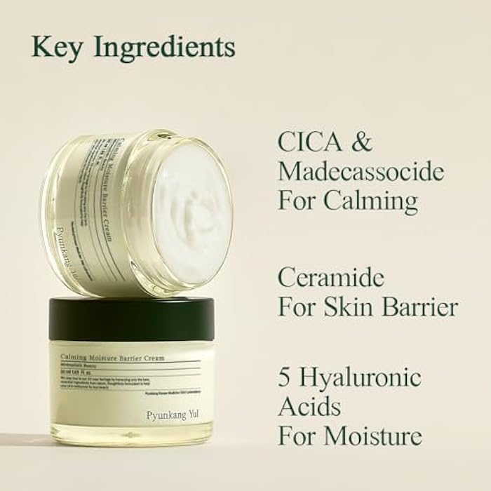 Pyunkang Yul [PKY] Pyunkang Yul Soothing Moisture Barrier Cream by Pyunkang Yul, Instant Soothing Sensitive Skin, Hyaluronic Acid & Ceramide for Moisture, Vegan, Korean Skin Care, 50 ml - Image 5