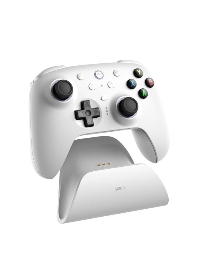 8Bitdo Ultimate 2 Wireless Controller for Windows PC, Apple, Steam & Android, Gaming Controller with TMR Joysticks, Hall/Tactile Triggers, Motion Control, RGB Fire Ring, 1000Hz Polling Rate - White - Image 4