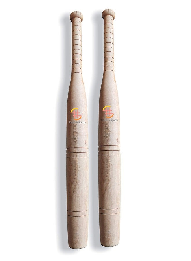 Hashco Imported Sheesham Wooden Without Polished Home Clubs/Mugdar/Meel/Clubbell/Karla Katai for Exercise (2KG Pack of 2) for Fitness - Image 1