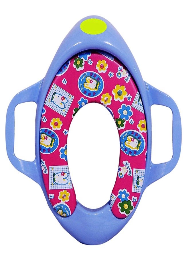 Maanit Soft Cushioned Potty Seat With Handle (Blue) - Image 2
