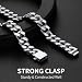 ChainsHouse Stainless Steel Mens Cuban Link Chain Miami Cuban Chain Necklace for Men 12mm Wide Hip Hop Mens Jewelry 18 - Image 3