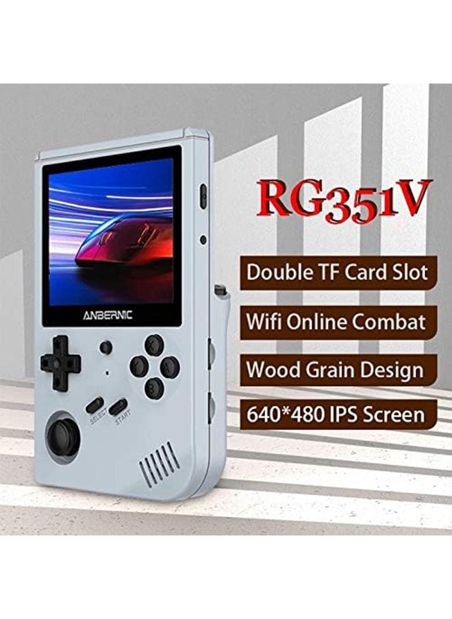 ANBERNIC  - RG351V Handheld Game Console Open Source System Built-in WiFi Online Sparring 64G TF Card 2500 Classic Games - Image 1