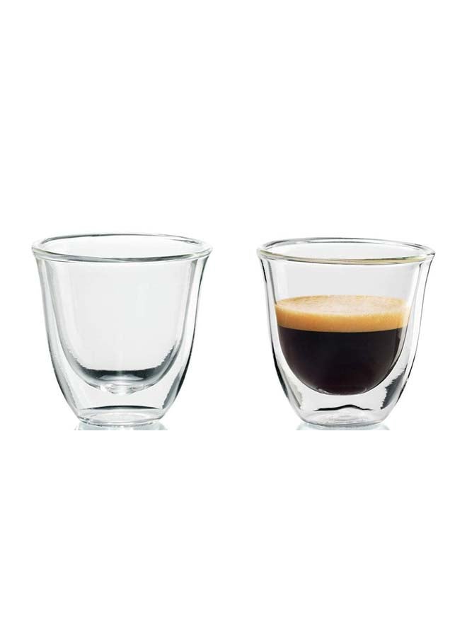 De'Longhi 2-Piece Espresso Glass Clear - Image 2