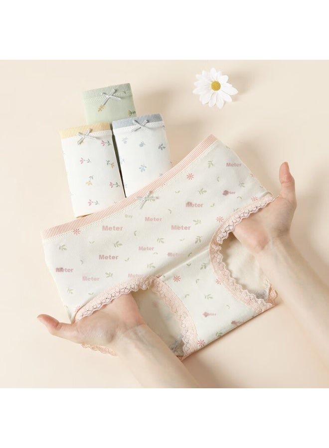 Fenton Fenteng Women'S Underwear 10A Antibacterial Extended Crotch 4-Pack New Pure Cotton Breathable Comfortable Hip-Lifting Women'S Panties - Image 5