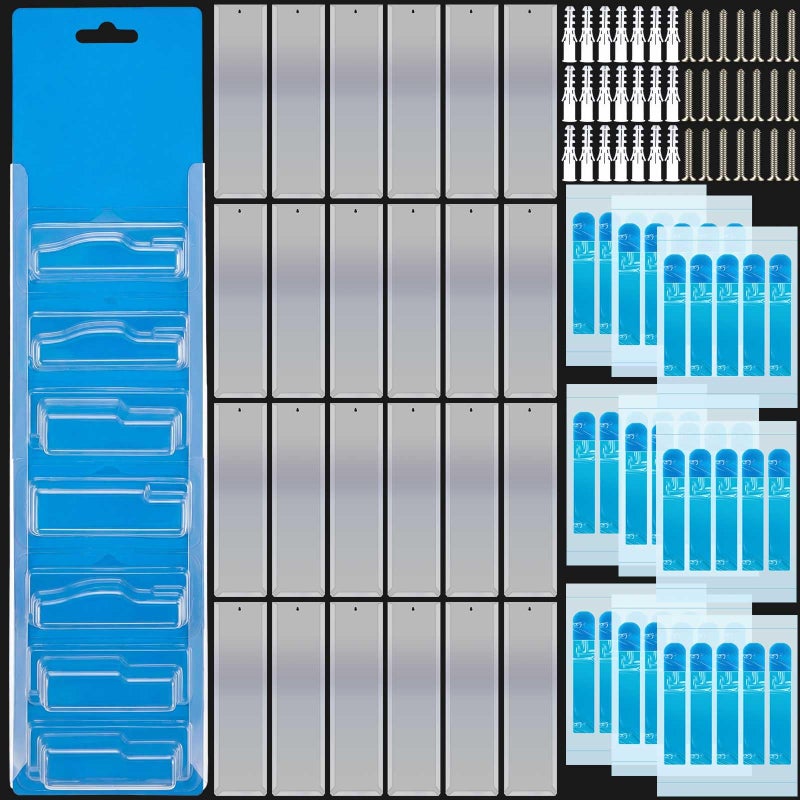 RattanView 25 Pcs Model Car Display Cases Holds up to 250 Cars Packaged Toy Organizer Blister Wall Display Case(16.7 x 4.4 Inches) - Image 1