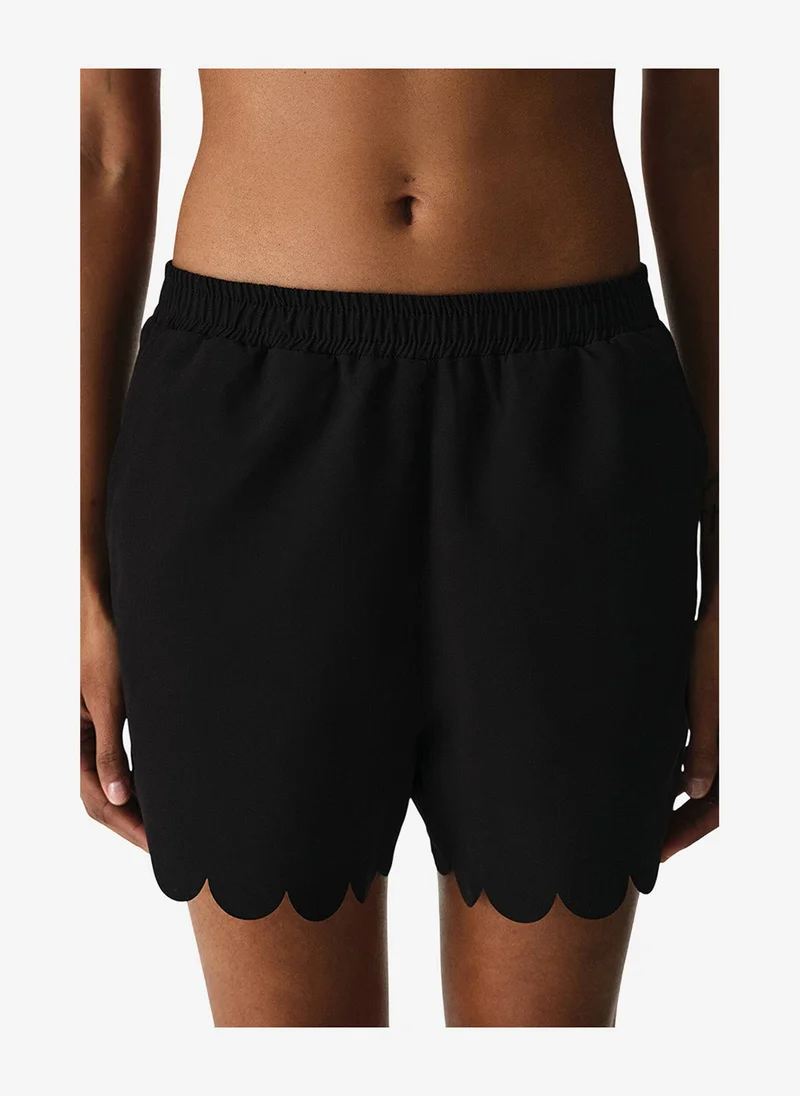 بنتي Women Laser Sea Black Beach Shorts