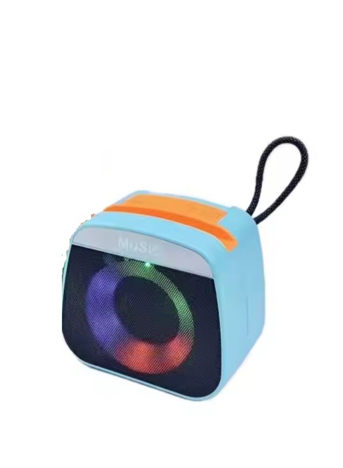 X-922 Portable Wireless Speaker Bass Sound Colorful LED Light Black Box  - Image 1