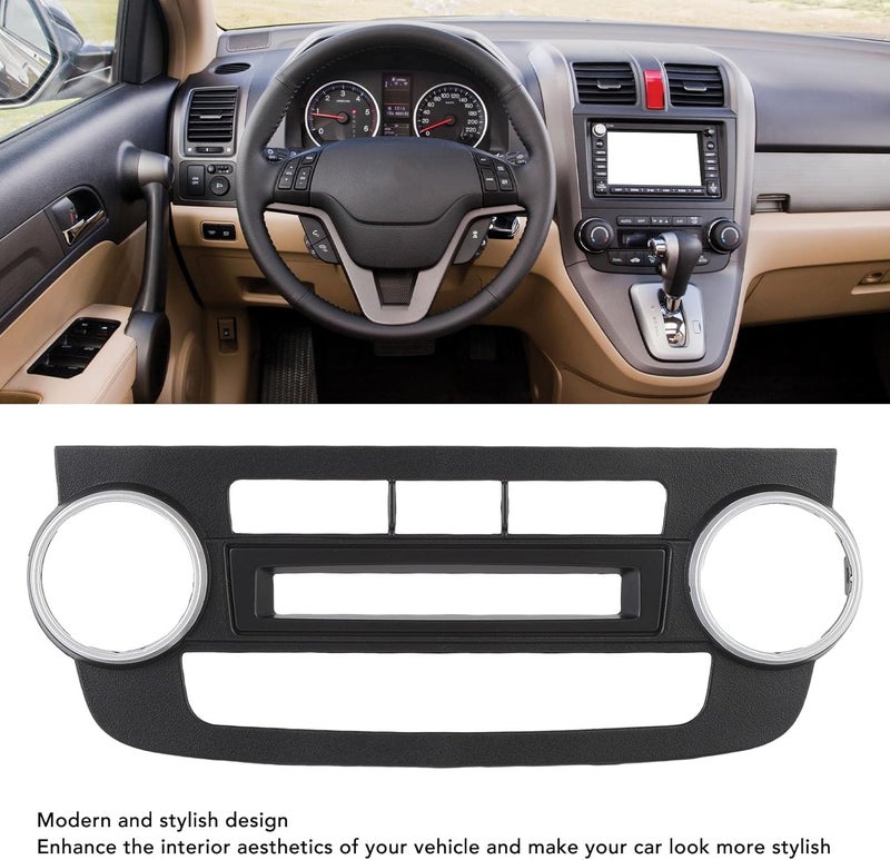Luocute Car AC Panel Frame, Stylish Dashboard Air Conditioning Panel Frame, Plug and Play Design, for Automatic Transmission Model - Image 5