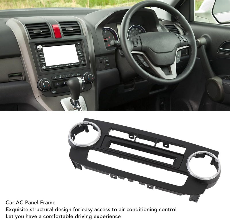 Luocute Car AC Panel Frame, Stylish Dashboard Air Conditioning Panel Frame, Plug and Play Design, for Automatic Transmission Model - Image 4