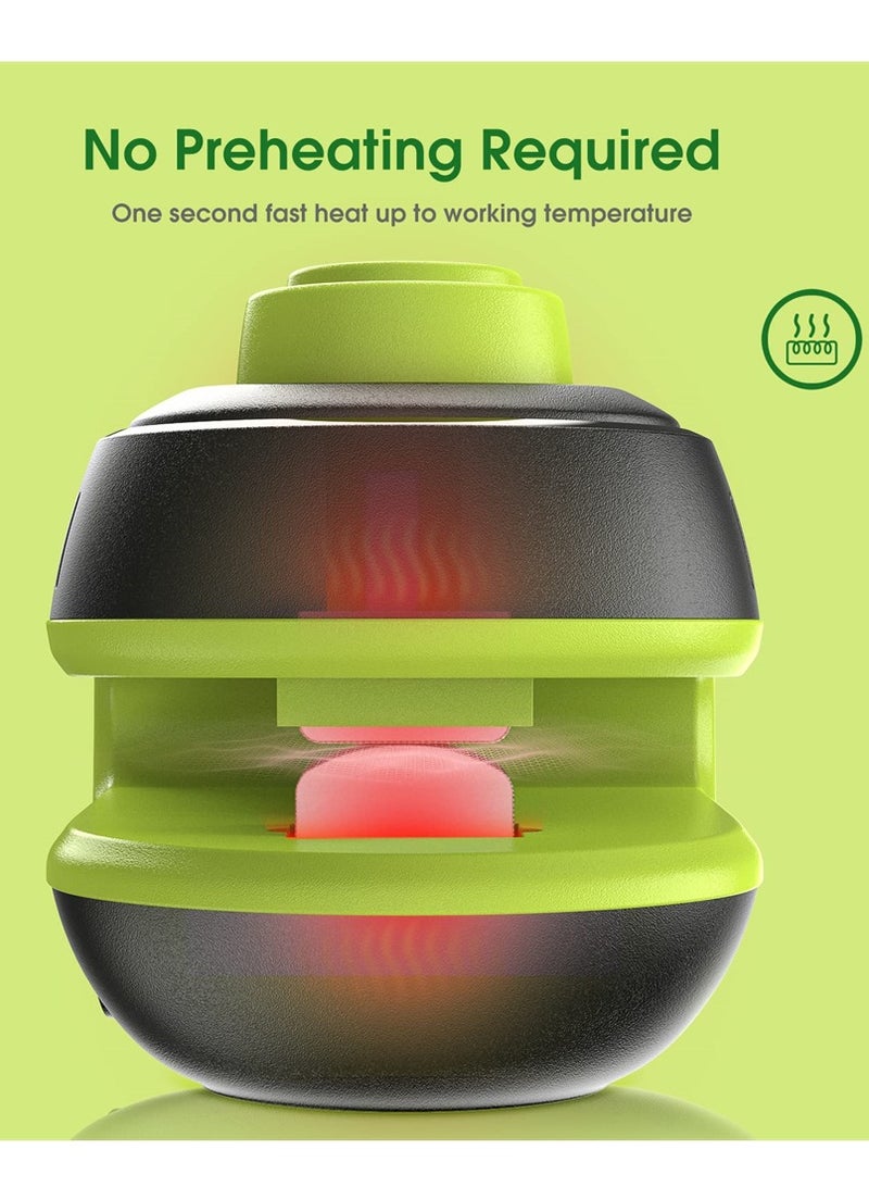 Excefore Mini Bag Sealer, 2 in 1 Heat Sealer For Snacks, Rechargeable Handheld Plastic Bag Resealer, Vacuum Bag Sealing Machine Portable, Keep Food Chips Cookies Fresh (Black+Green) - Image 3