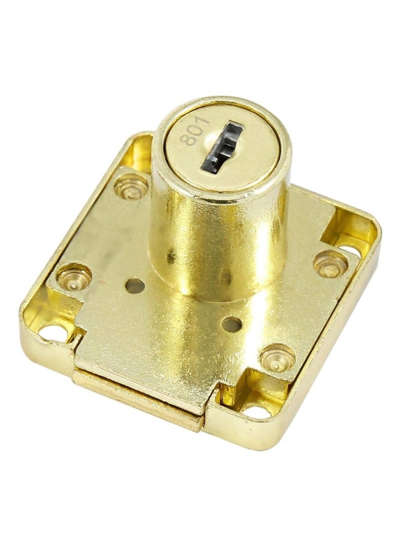 KNP KNP Gold Drawer Lock is a stylish and durable security accessory designed for drawers, cabinets, and lockers.  - Image 2