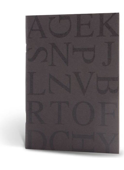 Le Color - Typography Paperback Lined Notebook Black 96 Pages - Image 1