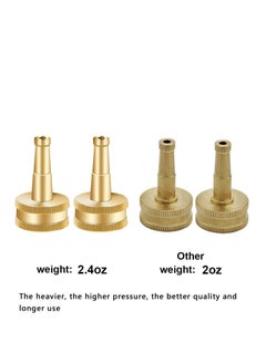 Y&D Jet Nozzle High Pressure Hose - Water Sprayer with Garden Shutoff Valve Solid Brass Heavy Duty 3/4" GHT Connector (2 pcs)  - Image 3