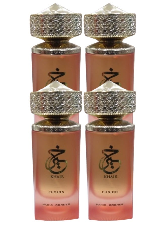 FUSION 4 Pieces Khair Fusion Perfume 100ML - Image 1