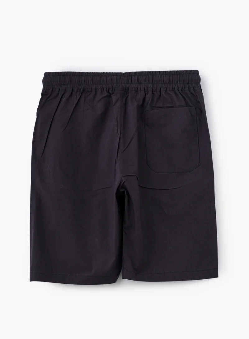 JAM Essential Drawstring Cotton Shorts for Boys - Navy