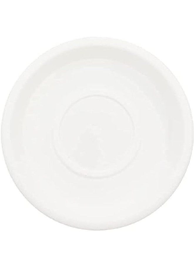 Cosmoplast Cosmoplast Round Flower Pot 6 Inch Tray White  - Image 1