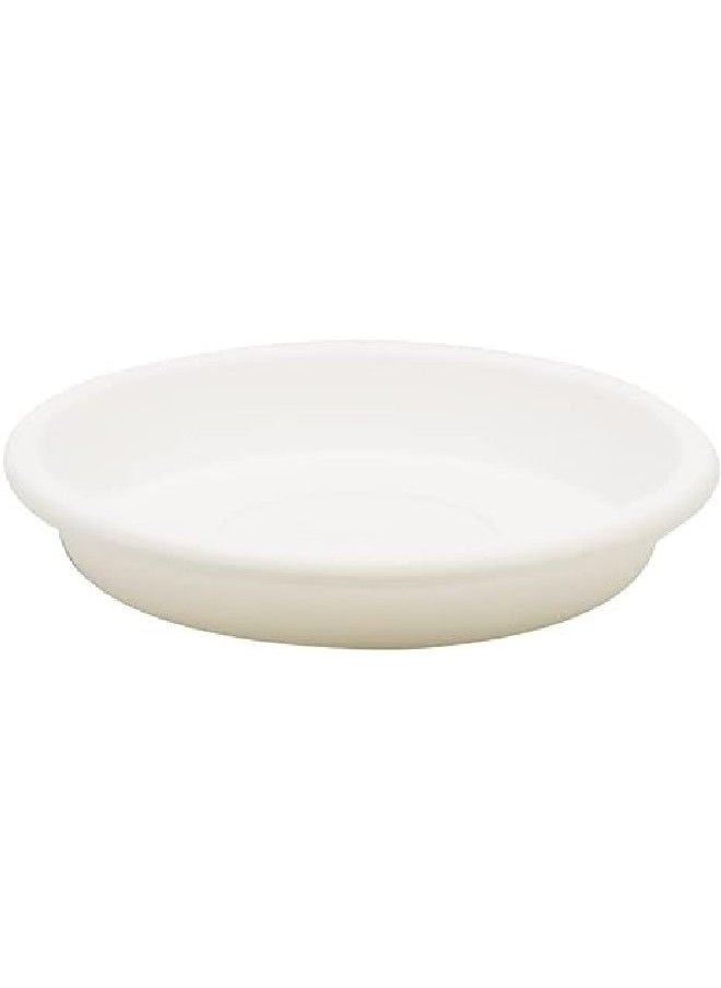 Cosmoplast Cosmoplast Round Flower Pot 6 Inch Tray White  - Image 2