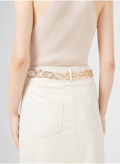 GUESS Logo Detailed Allocated Hole  Belts  - Image 4