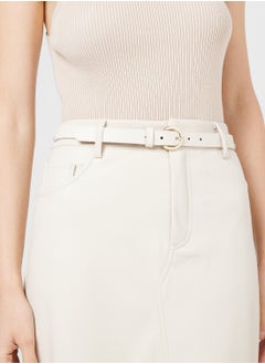 GUESS Logo Detailed Allocated Hole  Belts  - Image 3