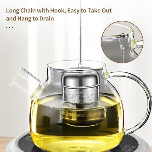 BOMANSI BOMS 316 Stainless Steel Tea Strainers for Loose Tea with Drip Trays, Extra Fine Mesh Tea Infuser, Loose Leaf Tea Steeper (1 Pack - Small) - Image 4