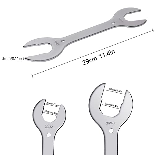 Top-spring 4 in 1 Bike Headset Wrench Spanner, 30 32 36 40mm Bicycle Wrench Spanner, Disassembly Center Axle Tool, Multi Tool for Bicycle Repair Wheel Hubs Pedal - Image 3