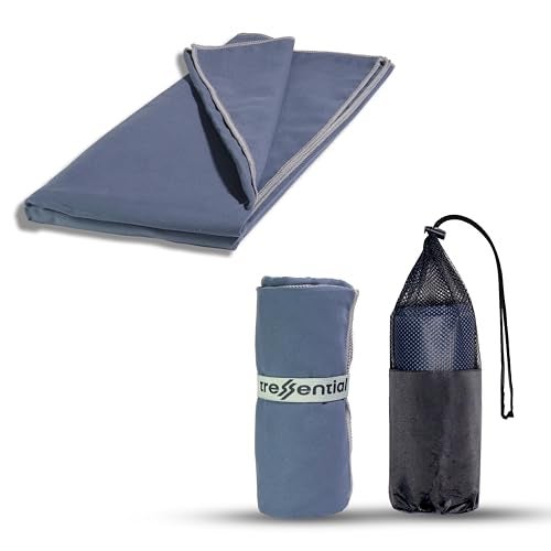 Tressential Compact & Ultra Soft Microfiber Camping Travel Towel | Quick Dry Towel-Super Absorbent & Lightweight for Sports, Beach, Gym, Backpacking, Hiking and Yoga (70 x 150 cm, Navy Blue) - Image 1