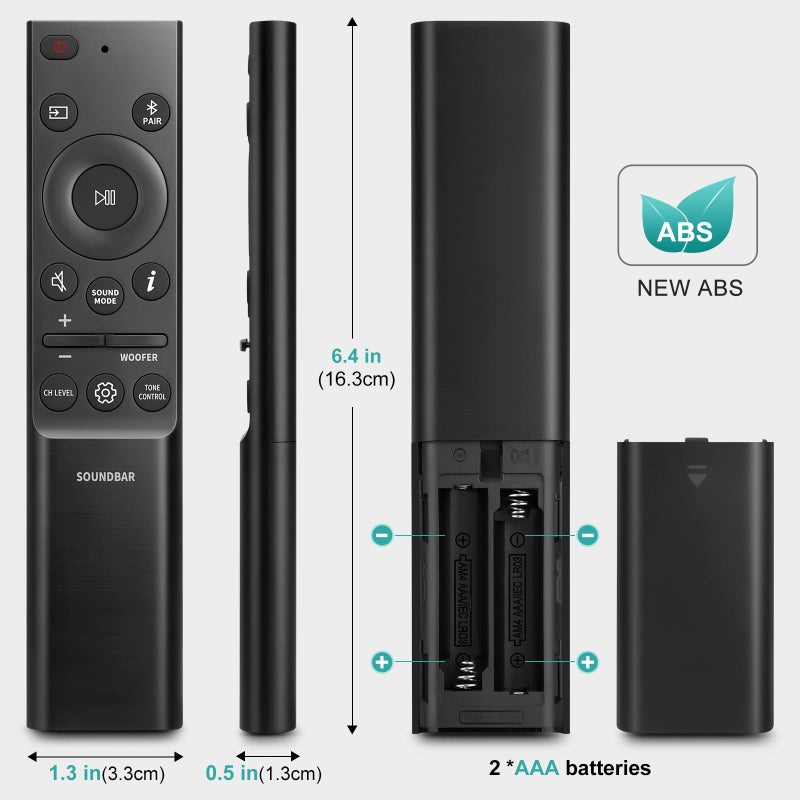 LOUTOC Sound-bar-Remote-for-Samsung Soundbar Speaker System, Replacement Surround Sound Remote Control for Samsung Audio Home Theater - Image 5