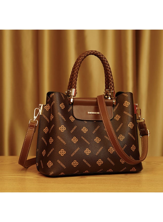 FANSINUO Bag Women's Bag  New Middle-aged Ladies Mother Tote Elegant Satchel Large Capacity Single Shoulder Crossbody Bag - Image 3